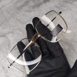 Golden White Rimlas glasses