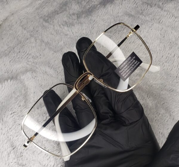 Golden White Rimlas glasses