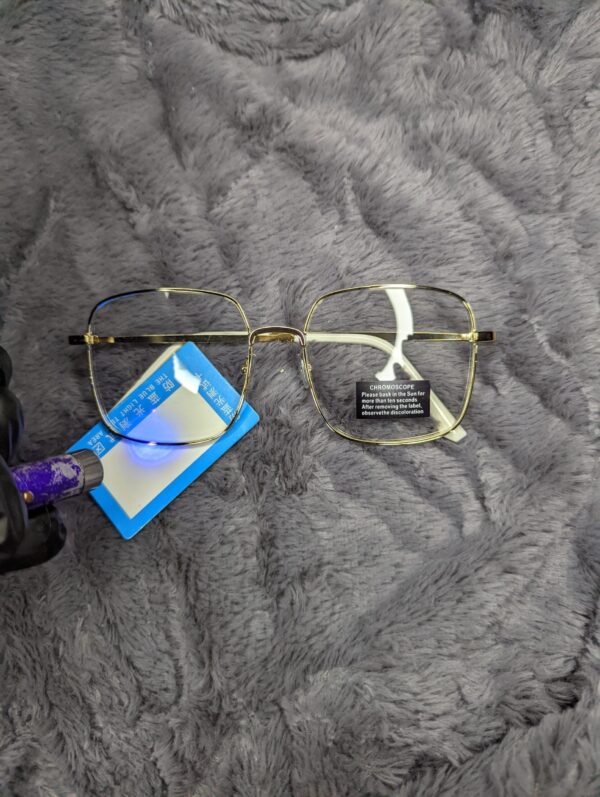 Golden White Rimlas glasses - Image 4